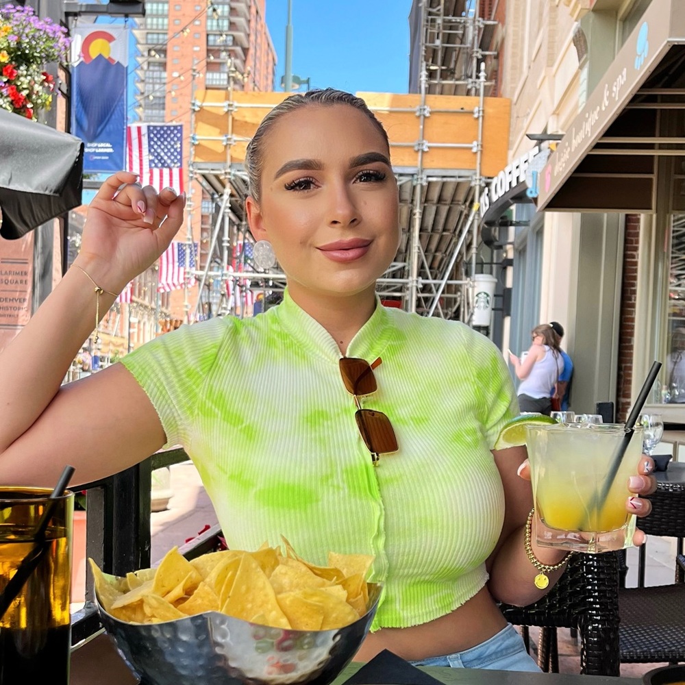 New Green Cotton Crop top
